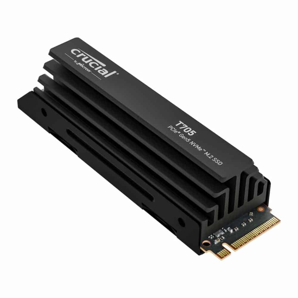 (image for) Crucial T705 1TB M.2 NVMe PCIe 5.0 SSD/Solid State Drive with Heatsink